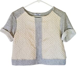 1135 * Blosson Metallic Crop Top Size Unknown Made in Italy